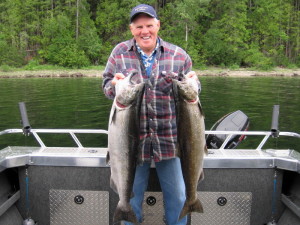 2 Huge Mabel Lake Salmon